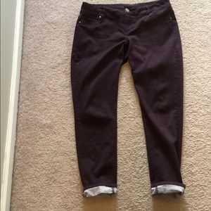 Maurices Dark Plum jeggings